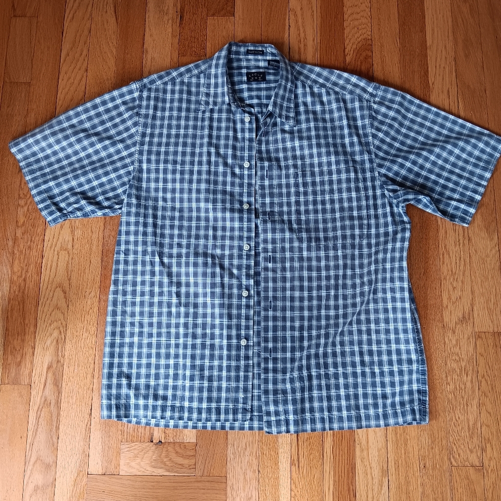 Men's Blue Checkered Shirt